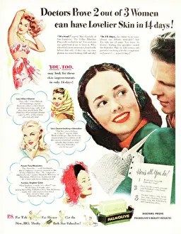 Palmolive: 1947 U.S. Magazine Palmolive Soap Advert