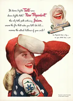 Pepsodent: 1947 U.S. Magazine Pepsodent toothpaste Advert