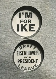Drafts: 1948 Campaign Buttons of the Draft Eisenhower