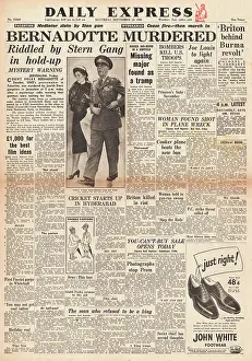 Yitzhak: 1948 Daily Express assassination of Count Bernadotte