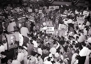Nominating: 1948 Overhead View of Delegates to Democratic