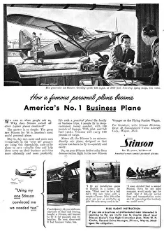 Stinson: 1948 Stinson Advert