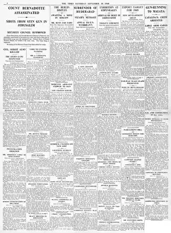 Yitzhak: 1948 The Times assassination of Count Bernadotte