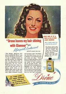 Shampoo: 1948 UK advert Drene shampoo
