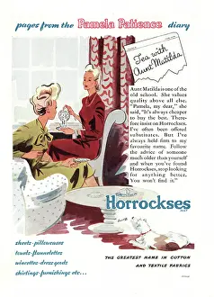 Pillowcases: 1948 UK advert Horrockses fabrics