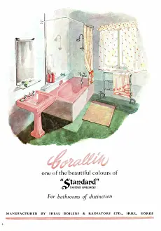 Bathrooms: 1948 UK advert Standard bathrooms
