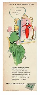 Woolen: 1948 UK advert for Wool