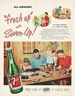 Fizzy Drink: 1948 U.S. Magazine 7 Up Advert
