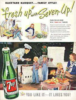 Fizzy Drink: 1948 U.S. Magazine 7 Up Advert