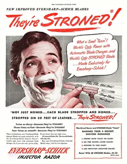 Razors: 1948 U.S. Magazine Eversharp Razor Advert