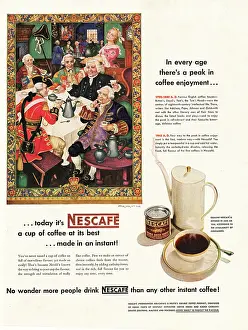 Nescafe: 1948 U.S. Magazine Nescafe Coffee Advert
