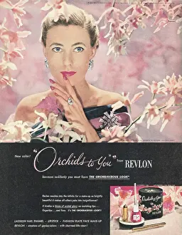 Nail Varnish: 1948 U.S. Magazine Revlon Make-up Advert