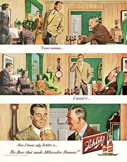 Schlitz Beer: 1948 U.S. Magazine Schlitz beer Advert