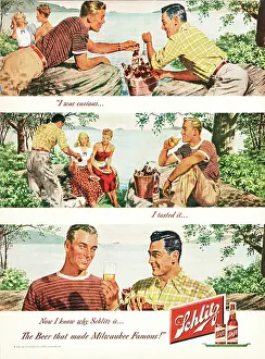 Schlitz Beer: 1948 U.S. Magazine Schlitz beer Advert