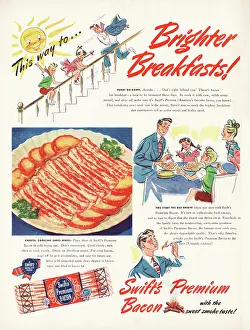 Meats: 1948 U.S. Magazine Swift Bacon Advert