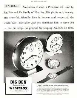 Wristwatches: 1948 U.S. Magazine Westclox Advert