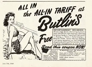 Butlin: 1949 Butlin's advert