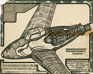Thrust: A 1949 jet deflection vectored-thrust propulsion concept