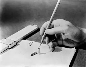 Computation: 1949 Still life of Progress. The slide rule ?