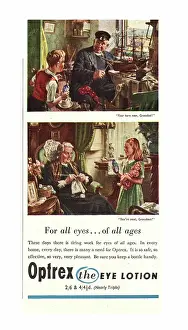 Lotion: 1949 UK advert Optrex Eye lotion