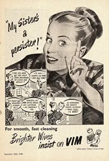 Unilever: 1949 UK advert Vim