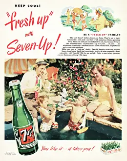 Fizzy Drink: 1949 U.S. Magazine 7 Up Advert