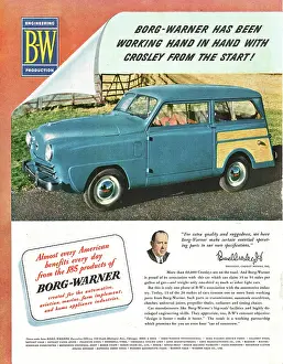 Crossley: 1949 U.S. Magazine Borg-Warner Advert