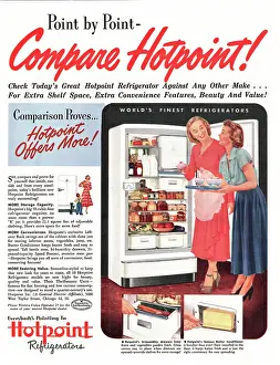 Hotpoint: 1949 U.S. Magazine Hotpoint Refrigerator Advert