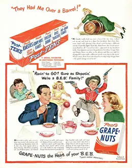 Corn Flakes: 1949 U.S. Magazine Post's Grape-Nuts Advert