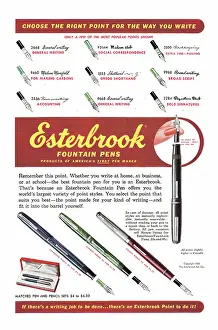 Ballpoint: 1950 US Advert Esterbrook Fountain Pen