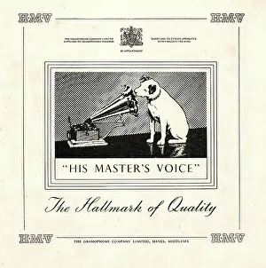 Gramaphone: 1950 advert HMV