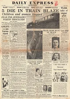Lanarkshire: 1950 Daily Express train fire on Beattock Summit