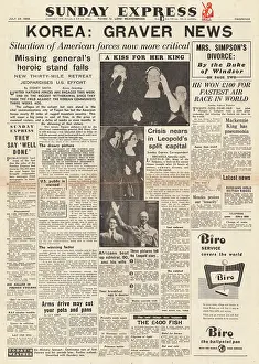 Abdicate: 1950 Sunday Express Korean War