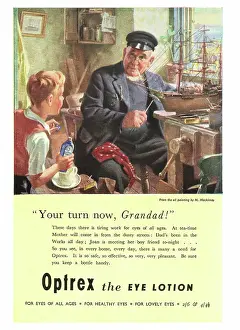Lotion: 1950 UK Advert Optrex Eye Lotion