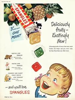 Spangles: 1950 UK Advert Spangles Sweets