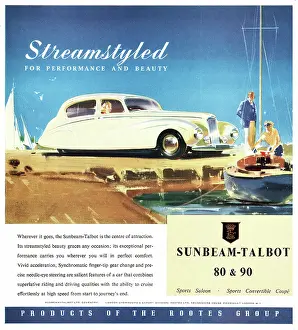 Rootes: 1950 UK advert Sunbeam Talbot 80 & 90