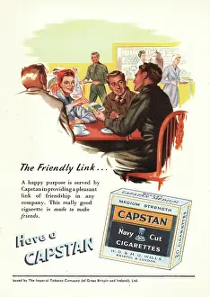 Capstan: 1950 UK Magazine Advert Capstan Cigarettes