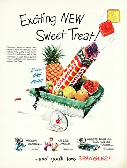 Spangles: 1950 UK Magazine Advert Spangles Sweets