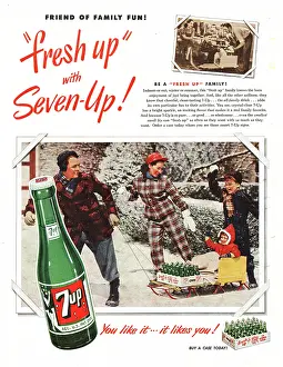 Fizzy: 1950 U.S. Magazine 7 Up Advert