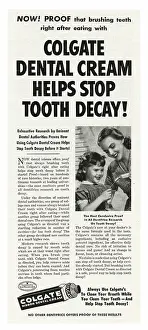 Colgate: 1950 U.S. Magazine Colgate Toothpaste Ad
