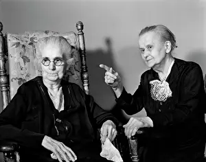 Geriatric: 1950s 1940s Two Elderly Senior