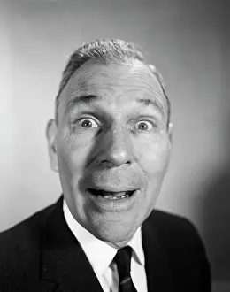 Distortion: 1950s 1960s Middle Aged Man Head