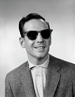 Sightless: 1950s 1960s Portrait Of Smiling