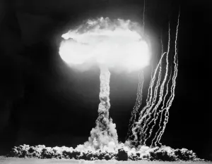 Thermonuclear: 1950s Atomic Test Showing The