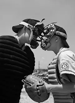 Mitt: 1950s Boys In Baseball Uniforms