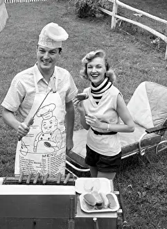 Cookout: 1950s Couple Backyard Grill Cook
