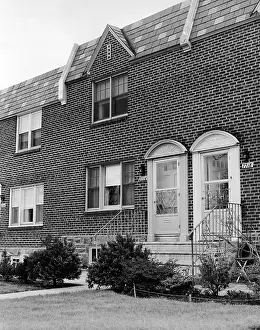 Stoop: 1950s Two Front Doors Of Attached