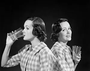 Afterward: 1950s Double Exposure Of A Woman