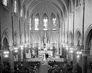 Vows: 1950s Elevated View Of Wedding