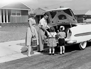 Beanie: 1950s Family Packing Trunk Of